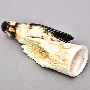 РЕДКАЯ!!! Птица - Фарфоровая Статуэтка «ДЯТЕЛ», GOEBEL Германия - 1972 год.