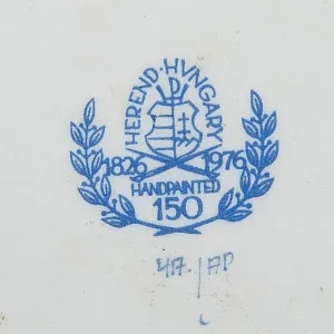 Юбилейная серия! Сервировочное Фарфоровое Блюдо «APPONYI PURPUR», HEREND, Венгрия -1976г.