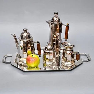 Винтажный Чайно - Кофейный набор из 5-ти предметов, CLARIDGE Англия, первая половина ХХ века. 