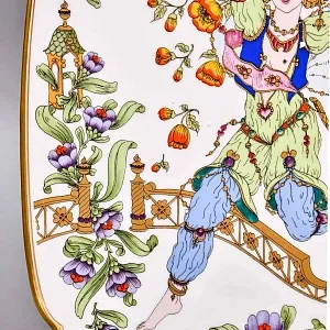 Коллекционная Тарелка - Настенное Блюдо «Времена года. Весна», Фарфор Hutschenreuther Германия - 1978 год. 