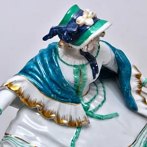 Редкость! Коллекционная Фарфоровая статуэтка «Мама и дети. На прогулке», Karl Ens Германия.