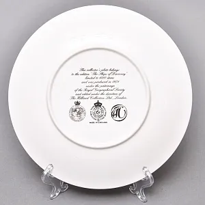 Коллекционная Тарелка «Парусные Корабли - ДЕЙФКЕН», Фарфор Royal Worchester, Англия -1978 год.