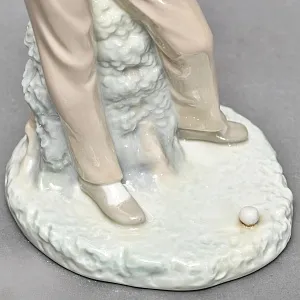 Редкая! Большая Коллекционная Фарфоровая статуэтка «Гольфист» Lladro, Испания.