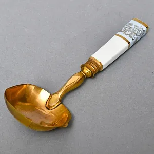 Набор для подачи и сервировки - 3 предмета, "Незабудки" Фарфор Haviland Франция, первая половина ХХ века.