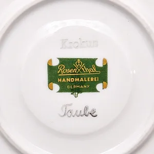 Коллекционная Фарфоровая Кофейная Пара «ИРИСЫ», ROSENTHAL Германия, начало ХХ века.