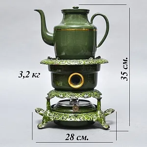 Редкость! Антикварная Керосиновая Горелка - Плитка - Керогаз с Чайником, GEORG HALLER Германия -20 гг.