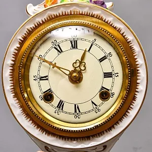 Редкость! Механические Фарфоровые Часы с боем «Свидание на пленэре», Franz Hermle & Sohn Германия 50 гг.