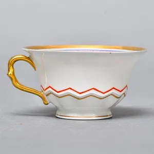 Антикварная Фарфоровая Кофейная пара в стиле Шинуазри, ROSENTHAL Германия, 1891 - 1906 годы. 