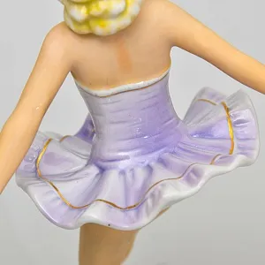 Коллекционная Фарфоровая статуэтка «Танцовщица в cиреневом», FASOLD & STAUCH Германия, 60-е годы ХХ века.