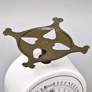 Антикварные Кухонные Весы «Гирлянда из Роз» в Фарфоровом корпусе KRUPS IDEAL, Германия -1915 год.