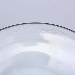 Редкость! Хрустальная Ваза на ноге VAL SAINT LAMBERT (Вал Сант Ламберт) Бельгия, конец 60-х гг.