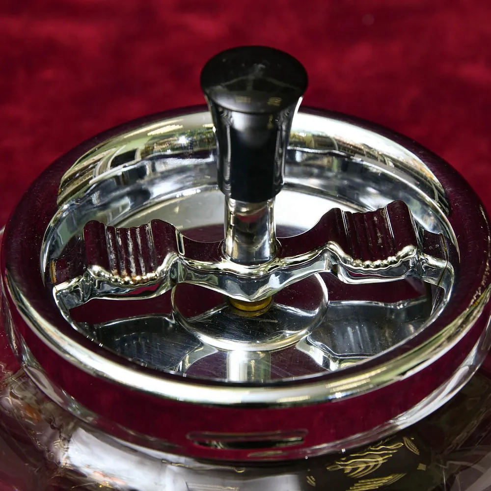 Хрустальная Пепельница с механизмом «ЮЛА», NACHTMANN Германия, конец 60-х гг.