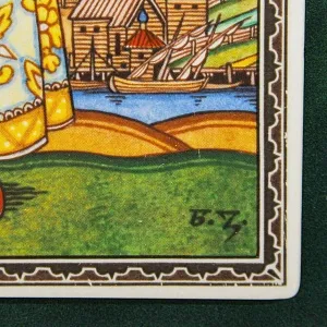 Картина - Панно - Фарфоровая Плакетка «Борис Годунов - Татьяна», Villeroy&Boch. Германия - 1982 год.