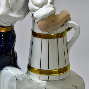 Большая Фарфоровая Статуэтка «Юноша Водонос» ROYAL DUX BOHEMIA, Чехословакия -1957 год.