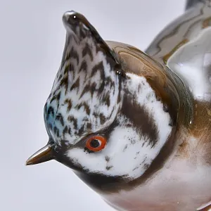 Редкость! Коллекционная статуэтка «Птица. Хохлатая синица», Фарфор ROSENTHAL, Германия.