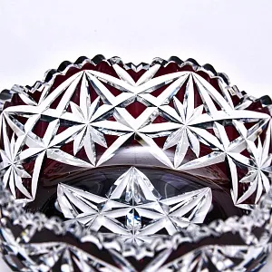 Конфетница - Фруктовница Цветного Хрусталя WMF Crystal Cabinet Германия, конец 60-х гг.