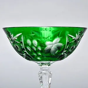 Редкость! Набор Хрустальных Фужеров для Мартини или Шампанского серия «Виноград», NACHTMANN Германия 60 гг. 