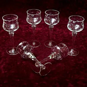 Редкость! Набор 6-ть Хрустальных Бокалов для вина, SCHONBORNER Германия, 40-е гг.