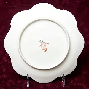 Редкость! Антикварная Фарфоровая Тарелка - Блюдо «Цветочные феи», Works Karlsbad, Австрия конец XIX - начало ХХ века.