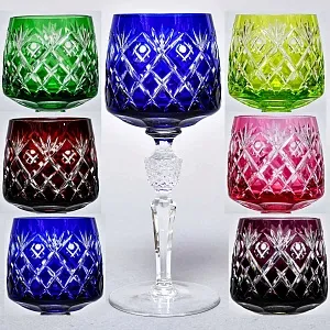 Набор Бокалы для вина 6 -ть штук серия «BRISTOL» Хрусталь, NACHTMANN Германия, 70 -е годы ХХ века.