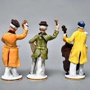 Полная Коллекционная серия Фарфоровых статуэток «Музыкальный оркестр», Grafenthal Германия, 1985 - 1990 годы.