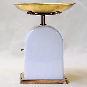 Редкость! Антикварные Кухонные Фарфоровые Весы на 10 кг. KRUPS IDEAL, Германия -1915 год.