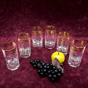 Набор из 6-ти Хрустальных Стаканов, Murano Италия, середина ХХ века.