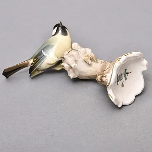  Коллекционная Фарфоровая статуэтка «Птица. Синица», Hutschenreuther Германия, 1955 -1968 годы. 