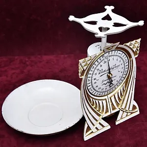 Антикварные Кухонные Механические одно чашечные Весы на 10кг «Wirtschafts-Waage» Германия.