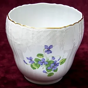 «НЕЗАБУДКИ» - Фарфоровое Кашпо или Ваза для цветов, KAISER, Германия - 1979 год.