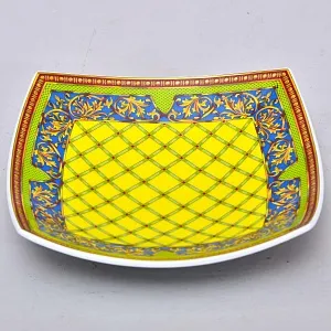 Фарфоровая Тарелка - Мелочёвница - Визитница VERSACE из серии «Русская мечта», Rosenthal Германия.