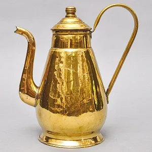 Винтажный Латунный Кофейник - Чайник - Кувшин, Франция середина ХХ века.