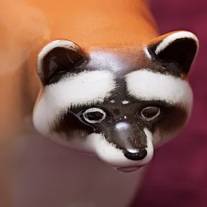 Коллекционный Триптих - Фарфоровые Статуэтки «Три Енота», ЛФЗ СССР -1962 год.