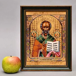 Редкость! Фарфоровая Икона - Картина - Пласт «НИКОЛАЙ ЧУДОТВОРЕЦ» - «Святитель НИКОЛАЙ», Villeroy&Boch Германия.