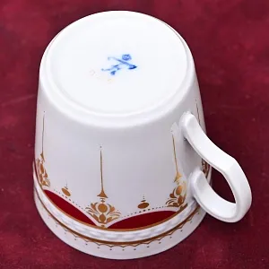 Коллекционная Фарфоровая Кофейная Пара FURSTENBERG, Германия - вторая половина ХХ века.