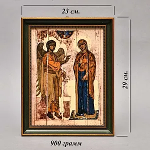 Редкость! Фарфоровая Икона - Картина - Пласт «УСТЮЖСКОЕ БЛАГОВЕЩЕНИЕ», Villeroy&Boch Германия.
