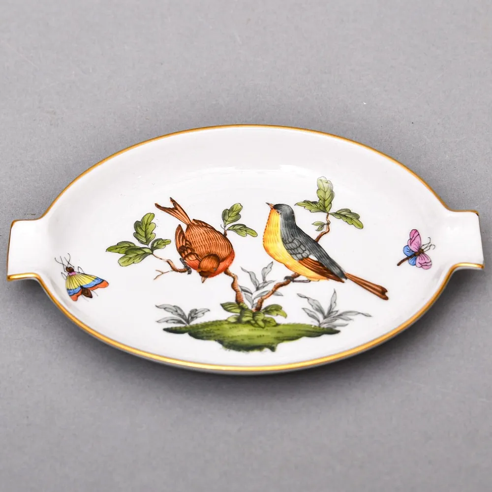 Небольшая Фарфоровая мелочевница - пепельница «ROTHSHILD BIRDS», HEREND Венгрия. 
