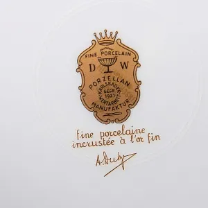 Роскошное Авторское Блюдо - Фруктовница «Дама с Кавалером» DW PORZELLAN-MANUFAKTUR.