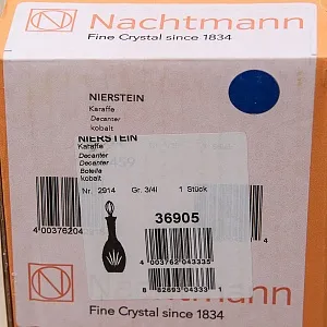 Набор для коньяка Графин и 6-ть Бокалов серия «NIERSTEIN» Цветной Хрусталь, NACHTMANN Германия.