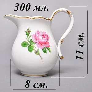 Фарфоровый Чайный Сервиз «РОЗА Мейсена» на 6-ть персон, MEISSEN / МЕЙСЕН Германия. 