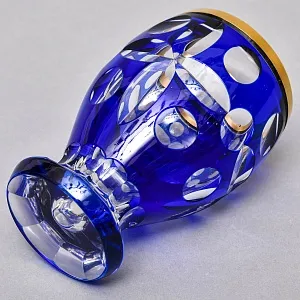 Миниатюрная Коллекционная Ваза - Кубок, Хрусталь ERNST WITTIG, Германия середина ХХ века.