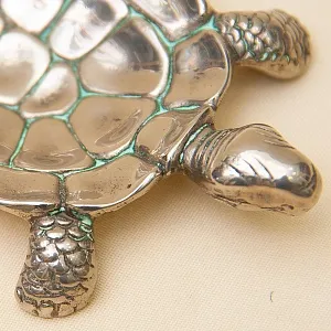 Металлическая Мелочёвница - Пепельница «Маленькая Черепашка», Франция середина ХХ века. 