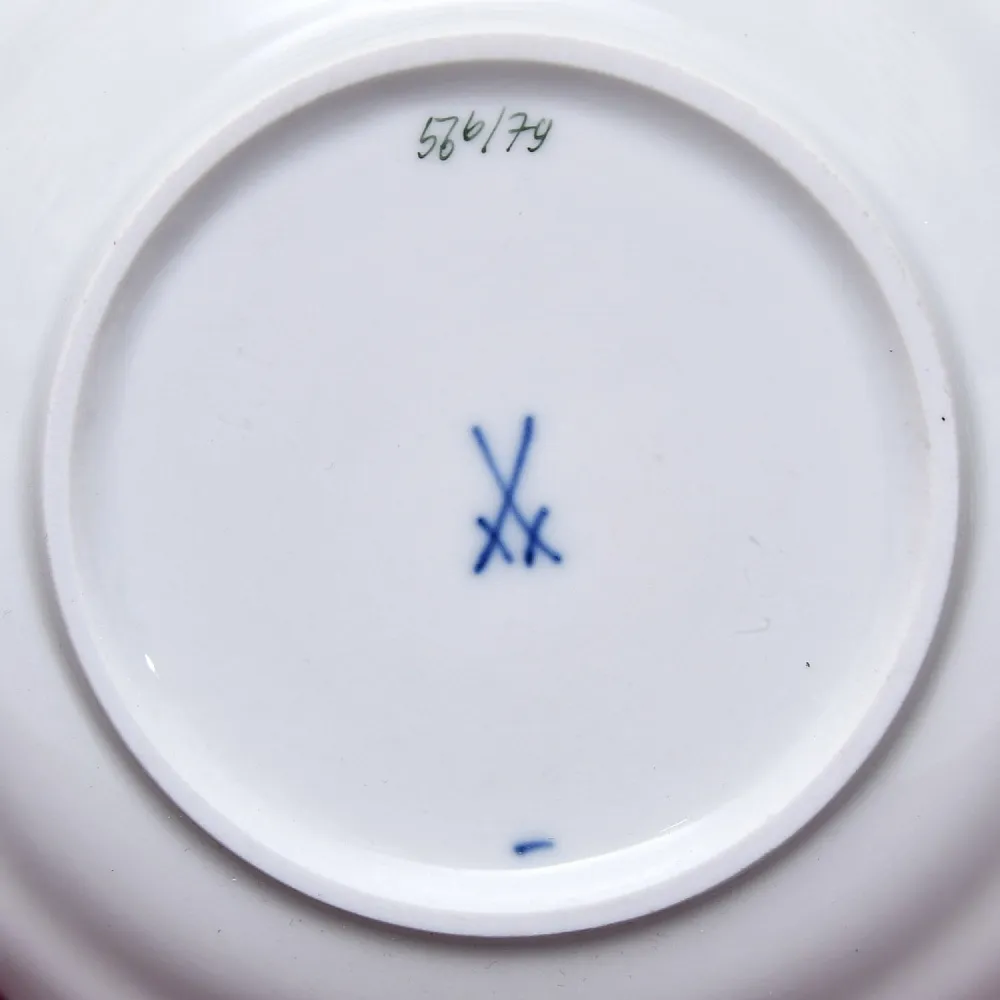 Классическая Фарфоровая Кофейная пара «Зеленый Дракон», MEISSEN Германия, первая половина ХХ века.