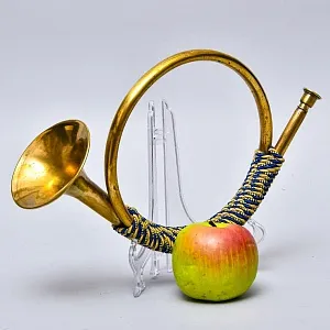 Классическая Охотничья Двухтональная Валторна - Рог, Германия - 50 гг. ХХ века.