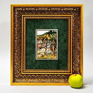 Картина - Панно - Фарфоровая Плакетка «Борис Годунов - На границе», Villeroy&Boch. Германия -1982 год.