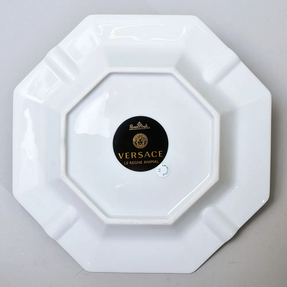 Редкость! Коллекционная Фарфоровая Тарелка - Пепельница "ГОРИЛЛА", VERSACE Rosenthal Германия.