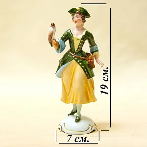 Редкость! Парные Фарфоровые статуэтки «Охотник и Охотница», ROSENTHAL Германия.