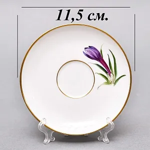 Коллекционная Фарфоровая Кофейная Пара «ИРИСЫ», ROSENTHAL Германия, начало ХХ века.