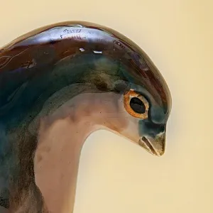 Коллекционная статуэтка «Птица - Куропатка», Фаянс ЗиК Конаково, СССР - 50е годы ХХ века.