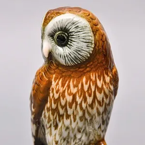 Коллекционная Фарфоровая статуэтка «Птица - СОВА», Карл Энс / Karl Ens Германия, середина ХХ века. 